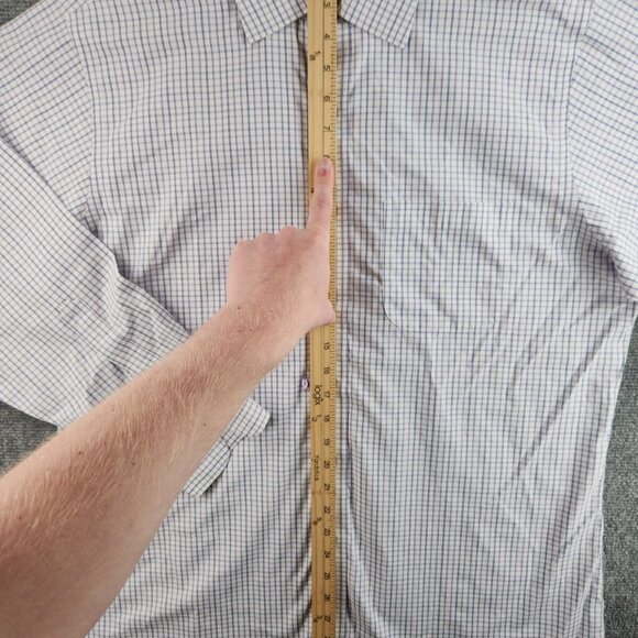 Brooks Brothers 16.5 33 Blue Non-Iron Check Cotton Regent Long Sleeved Men Shirt - Picture 8 of 15